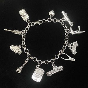 Auto Mechanic Charm Bracelet Technician Service Advisor